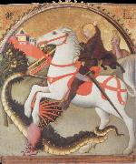 SANO di Pietro St.George and the Dragon oil on canvas